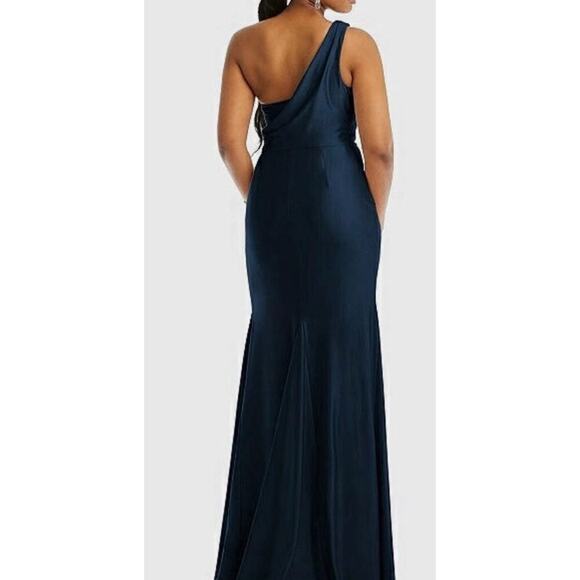 NWOT Cynthia & Sahar PORTIA CS104 Dessy Midnight Navy Blue ONE-SHOULDER Size XXL - Picture 2 of 13